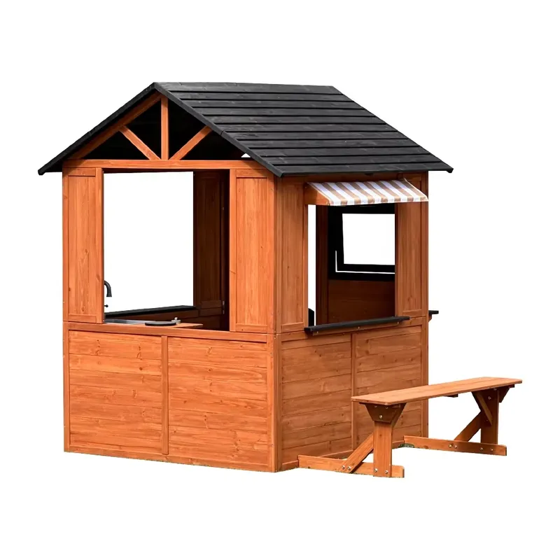 Wooden Dollhouse for Kids Four - đánh giá và giá Kids Outdoor Climbing Frame