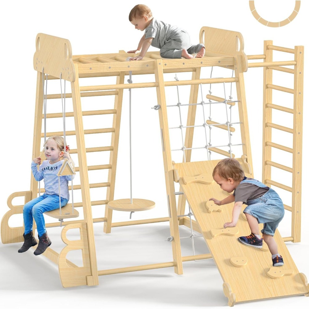 Indoor Jungle Gym 9-in-1 Playg - đánh giá và giá Kids Outdoor Climbing Frame