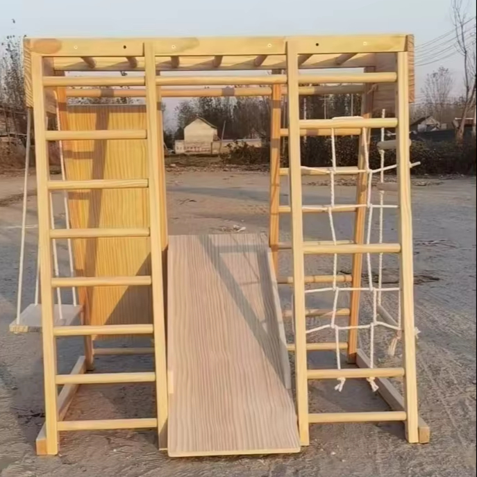 Kids Montessori Wooden Climbin - đánh giá và giá Kids Outdoor Climbing Frame