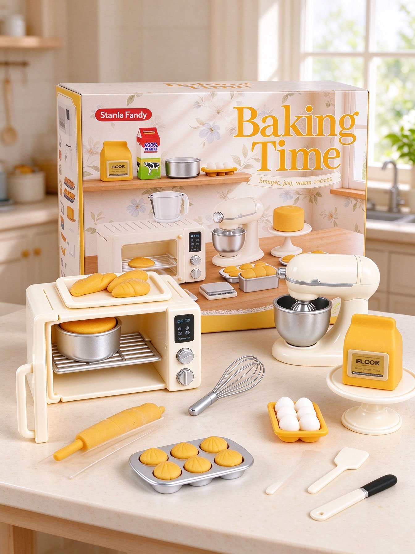 Mini Baking Time Pretend Play  - đánh giá và giá Kids Outdoor Kitchen Accessories