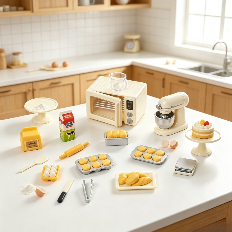 Mini Baking Time Pretend Play  - đánh giá và giá Kids Outdoor Kitchen Accessories