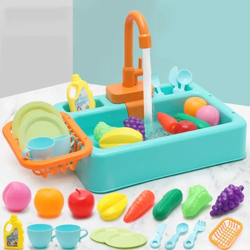 Kids Plastic Kitchen Sink Toy  - đánh giá và giá Kids Outdoor Kitchen Accessories