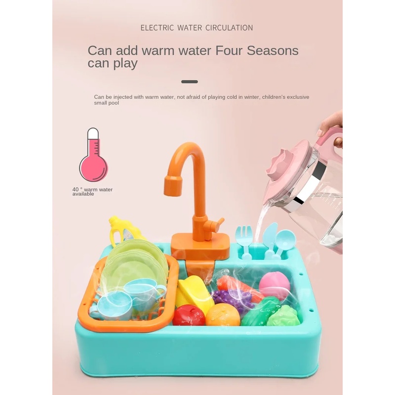 Kids Plastic Kitchen Sink Toy  - đánh giá và giá Kids Outdoor Kitchen Accessories